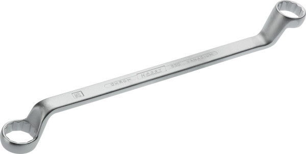 Hazet dubbele ringsleutel, buiten dubbel zeskant profiel, 24 x 26 mm, 630-24X26