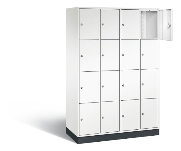 C+P lockerkast Intro, H1950xB1220xD490mm, kleur: verkeerswit, 8470-401 S10165
