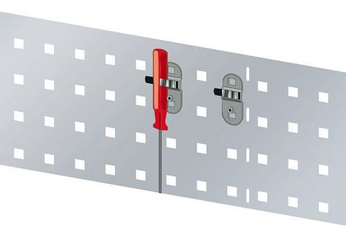 DENIOS gereedschapsklem, lengte 16 mm, 5 stuks, 286493