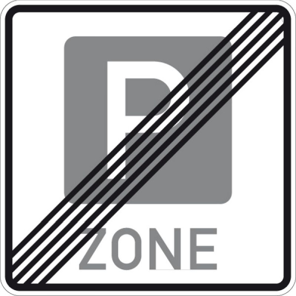 Steen HGS einde parkeerbeheerzone nr. 314.2, 600x600mm /RA1/vlakke vorm 3mm, 314.2-113
