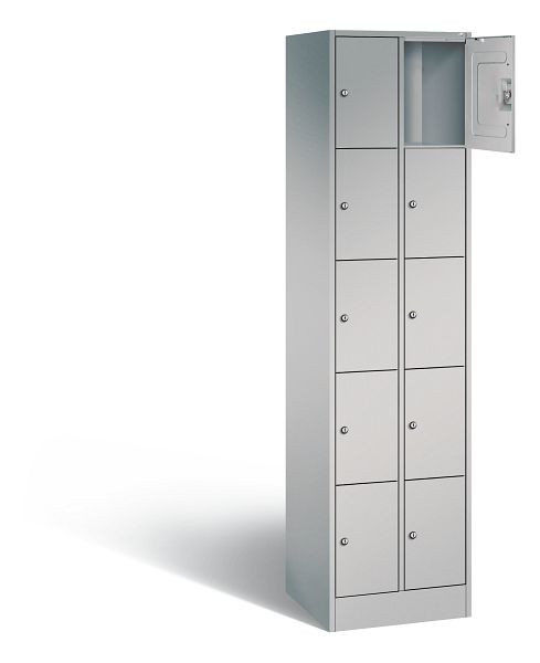 C+P lockerkast serie 8070, H1950xB460xD480mm, kleur: wit aluminium, 80700-20 S10081