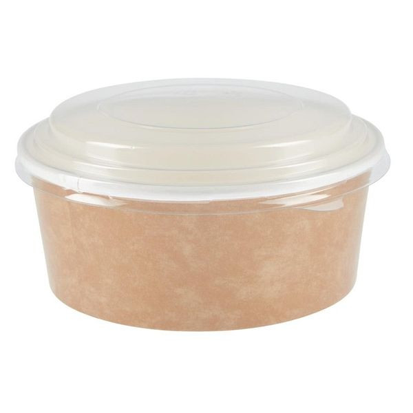 Colpac recyclebare voedselbekers met deksel 700ml, VE: 150 stuks, FA373