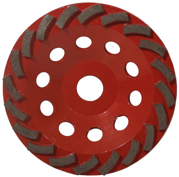 ELMAG diamantslijpschijf CupWheel CWC, 180mm, houder: 22,2 mm - 'gesegmenteerd' (korrel 1), 64099