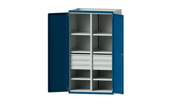 ANKE werkbanken, zware kast, model 203, 1085 x 690 x 1950 mm, RAL 7035/5010, 621.063