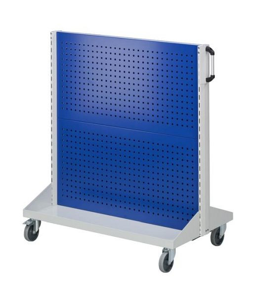 ANKE geperforeerde metalen basispanelen voor auto's; 1250 x 720 x 1350 mm; RAL 7035/5010; met 4 x geperforeerd metalen paneel (2 x per zijde), 962.103