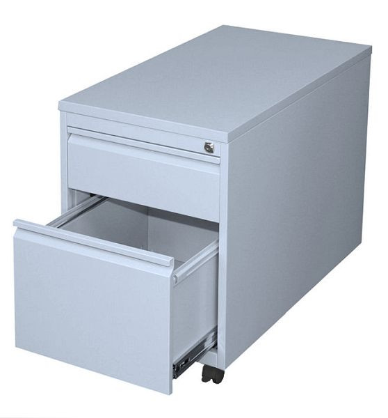 Lüllmann rolcontainer, 620 x 460 x 800 mm, lichtgrijs/lichtgrijs, 505500