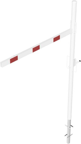 Schakehoogtebegrenzer, draaibaar voor inzetting in beton, dwarsbuislengte: 2000 mm, met driehoeksluiting, voor inzetting in beton, 417_201FB