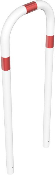 Schake buisbeugel van stalen buis Ø 60 x 2,5 mm zonder dwarsbalk voor inzetting in beton, totale breedte: 500 mm, totale hoogte: 1400 mm, 465_09B
