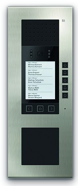 TCS video video opbouw buitenpost serie ADX5 met display voor max. 30 wooneenheden, ADA59210-0030