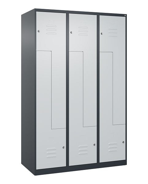 C+P Z-Spind Classic PLUS, 6 Abteile, 1850x1200x500mm, 7016/7035, Zylinderschlösser, 080003-326 S10000