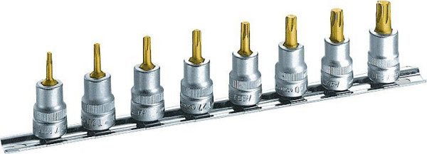 Hazet dopsleutelset, hol vierkant 10 mm (3/8 inch), binnen TORX® profiel, T15 - T50, aantal gereedschappen: 8, 8802T/8H