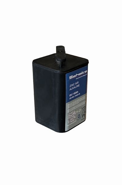 Schakeblokbatterij 6V/50 AH 4AS2 / 50 zinkbatterij continu licht: tot ca. 1960 uur Knipperlicht: tot ca. 12950 uur