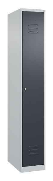 C+P Umkleidespind Classic PLUS, 1850x300x500mm, 7035/7016, Zylinderschloss, 080000-10 S10020