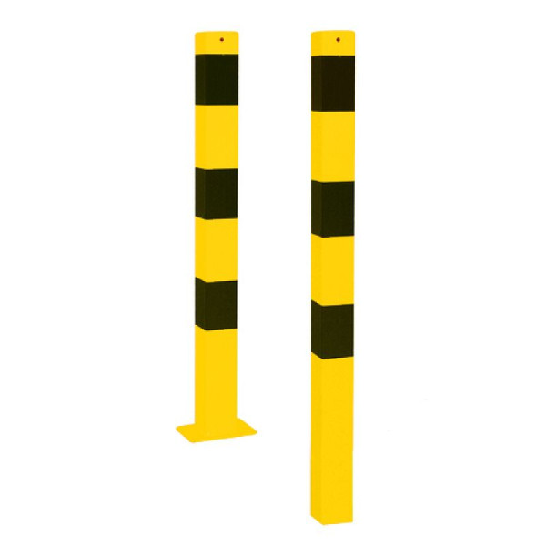 Stein HGS HGS stalen buispaal/stambeveiligingspaal, voor deuvels, met voetplaat 100x150mm, 1 oog, materiaal: stalen vierkante buis 70 x 70 mm, 470pbg-1