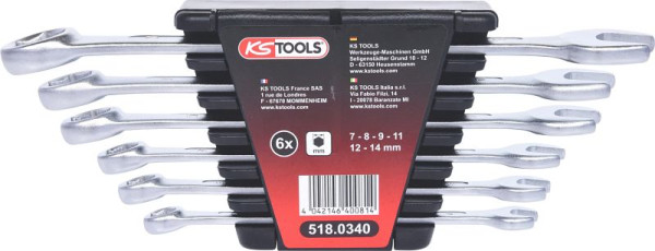KS Tools remsysteemontluchtingssleutelset, 6-delig, 518.0340