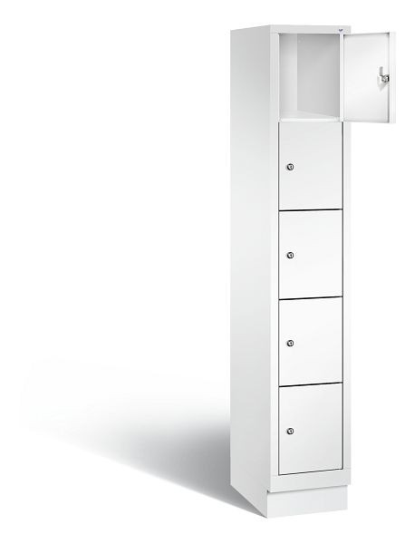 C+P lockerkast Evolo, H1800xB320xD500mm, kleur: verkeerswit, 48020-105 S10093