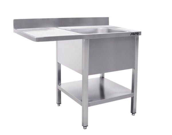 Saro spoelbak midden met 1 bak, rechts - 700 mm diep, 1200 mm, 700-2600R