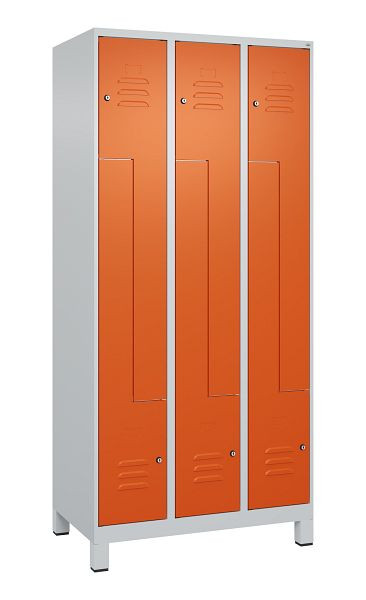 C+P Z-Spind Classic PLUS, C Z-Spind, Classic PLUS, voeten, 6 vakken, 1950x900x500mm, 7035/2004, cilindersloten, 080013-306 S10031