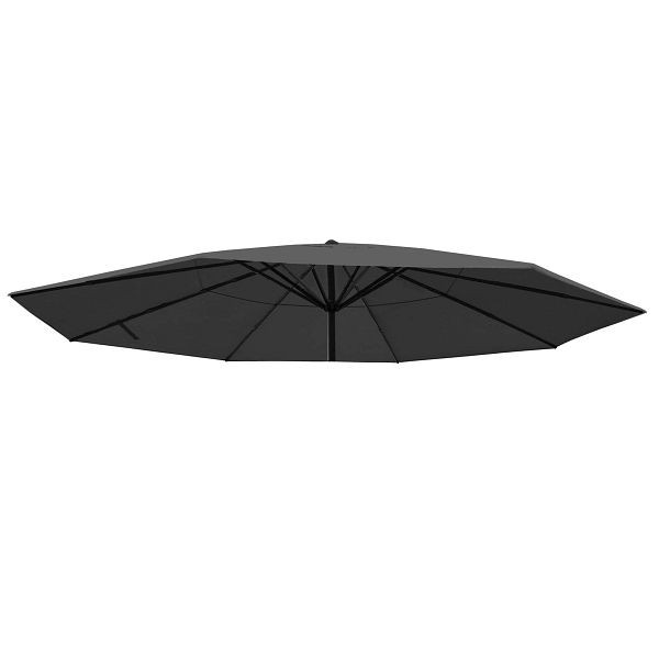 Mendler hoes voor parasol Meran Pro, horecamarkt parasol Ø 5m, polyester, antraciet, 76802