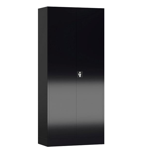 Lüllmann ClassiX draaideurkast, 1800 x 800 x 380 mm, diepzwart, X-530339