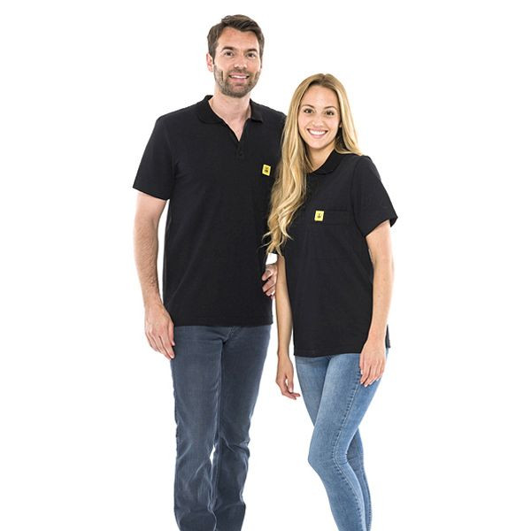 SafeGuard ESD poloshirt zwart, 210g/m² maat S, DSWL31937