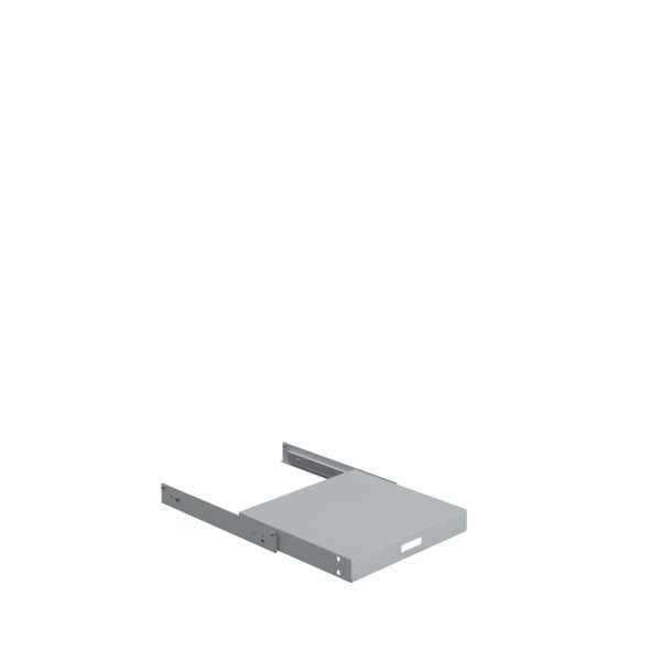 SOFAME uitschuifbare plank voor SOFAME module info computerkast, lichtgrijs RAL 7035, W040010039GC