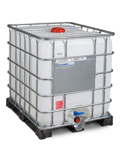 DENIOS Recobulk IBC Gefahrgut-Container, PE, 1000 l, Öffnung NW150, Auslauf NW50, 266193