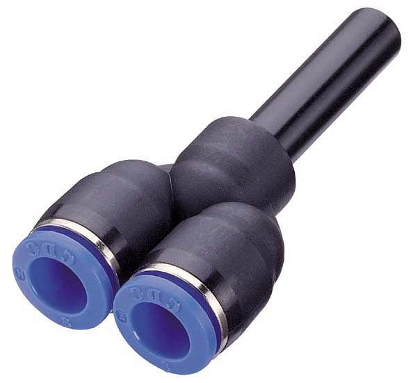 timmer B-YS-2x8-8-KU, Y-connector van kunststof, slang-Ø: 8 mm, VE: 10 stuks, 03470211