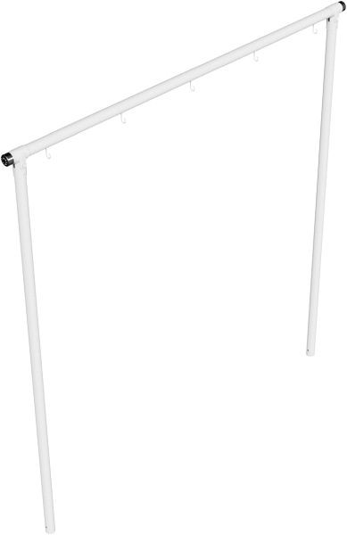 Schake wasdroogframe, kruisbuis 2500 mm 5 haken aan één zijde, stalen buis Ø 60 mm, 419_4625