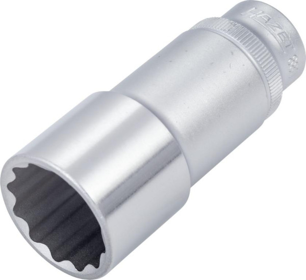 Hazet dop, bi-hex, hol vierkant 10 mm (3/8"), 22 mm, lang type met karteling, 880TZ-22