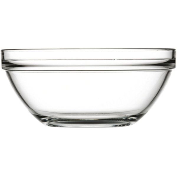 Stalgast glazen schaal, Ø 230 mm, hoogte 101 mm, 2,5 liter, VE: 6 stuks, KG2302230
