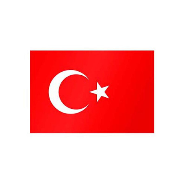 Stone HGS landenvlag Turkije, 100 x 150 cm (liggend formaat), met touw en lus, FlagTop 160 g/m², voor vlaggenmasten 6 m, zonder ajourzoom, 27763