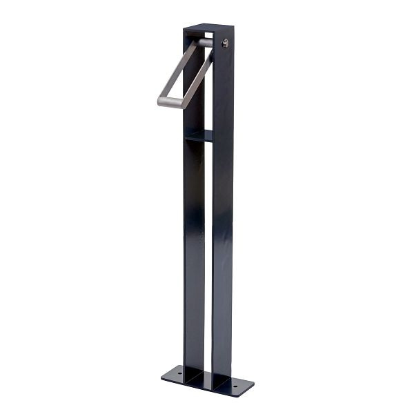 Mendler fietshanger HWC-G20, fietsstandaard leunbeugel, gegalvaniseerd staal outdoor gepoedercoat 96x24x10cm, antraciet, 83302