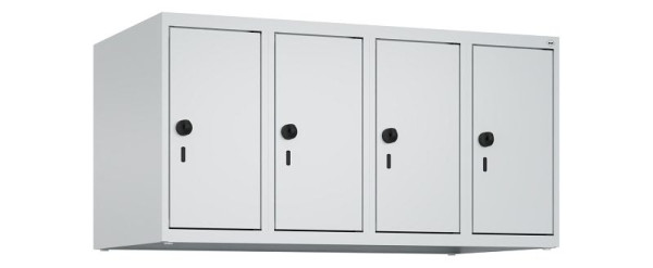 C+P kastopzet Classic PLUS, bovenkast, 7035/7035, veiligheidsdraaisluiting, 500x1000x500mm, 4 vakken, 080090-49 S10009
