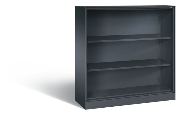 C+P bureauplank Asisto, H1310xB1200xD435mm, kleur: zwart-grijs, 3 niveaus, 140031-000 S10037