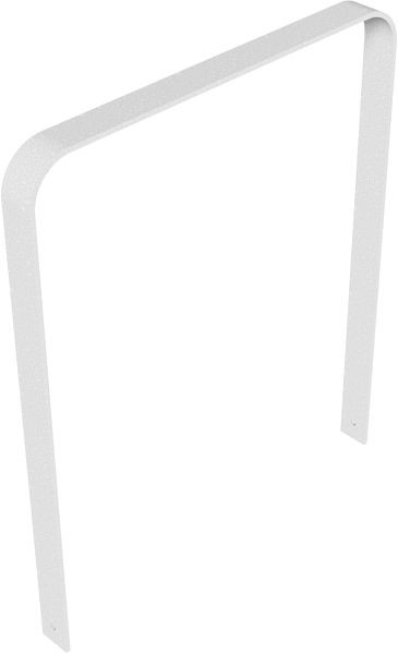 Schake leunbeugel van gebogen platstaal, 80 x 12 mm, zonder dwarsbalk, totale breedte: 1000 mm, thermisch verzinkt, 4052_100