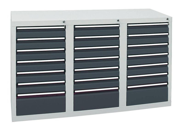 stumpf ladekast serie STS 410, RAL 7035/7016, 21 laden (18x100, 3x200 mm), 7103271