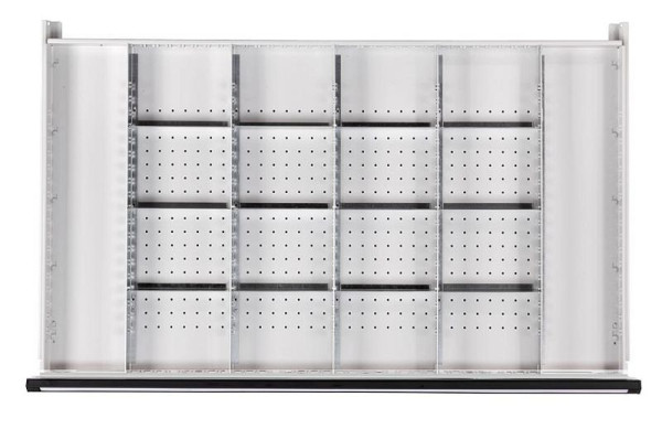 ANKE ladescheidingsset; voor lade 1200 x 600 mm (BxD); 1/4 divisie