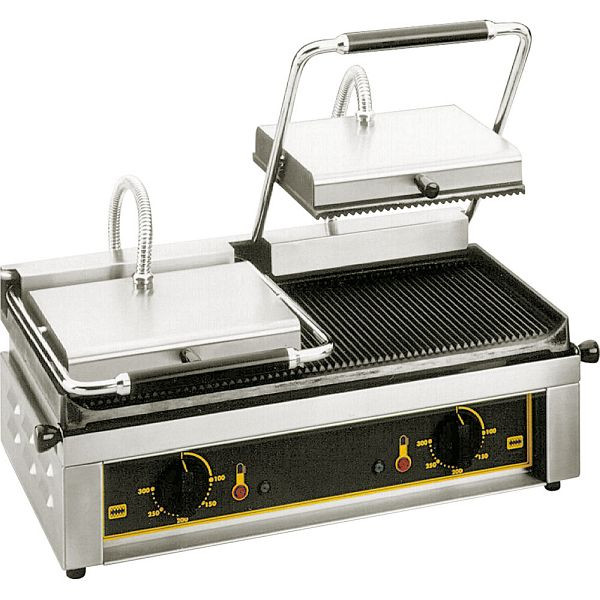 Stalgast contactgrill dubbel, 4 kW, afmetingen 600 x 385 x 220 mm (BxDxH), KE0703600
