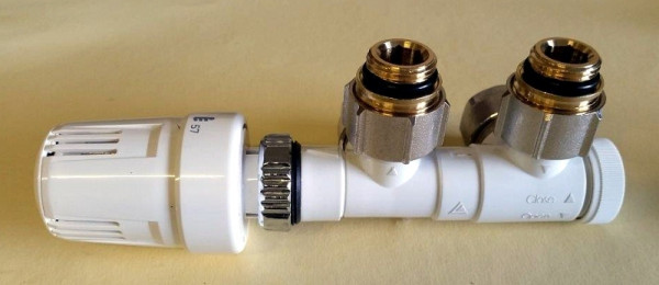 MERT ECAM-SET, ECKFORM, wit, ventiel links, 1000-ECAM-EWL