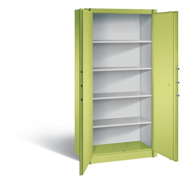 C+P brandbeveiligingskast Certos, H1950xW930xD500mm, kleur: Viridine groen / Viridine groen, handgreep, 5 FH, 1170-00 S10334