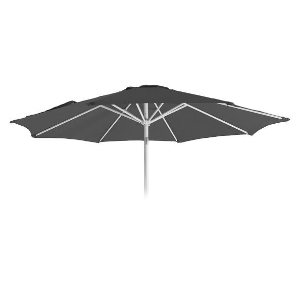 Mendler vervangende hoes voor parasol N19, parasolhoes vervangende hoes, Ø 3m stof/textiel 5kg, antraciet, 81628