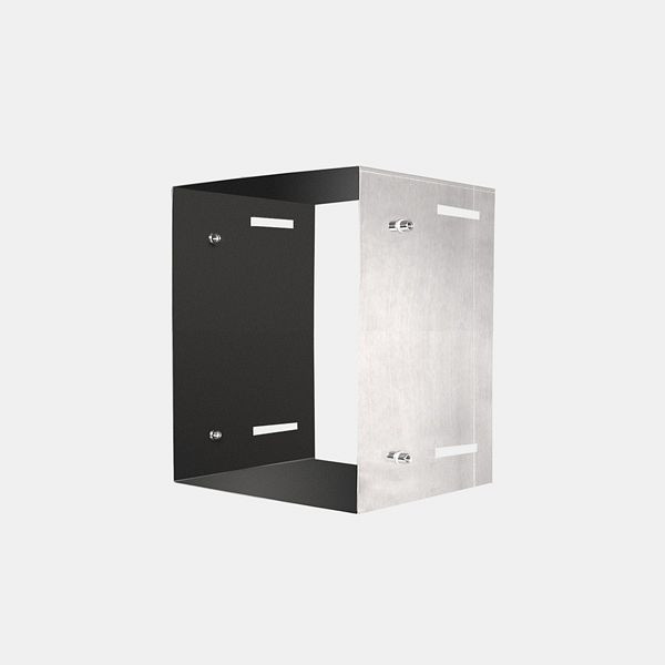 HKW gootverlenging voor deurgootbuis, RVS Ø 250 mm, vierkant, 708293Q-25