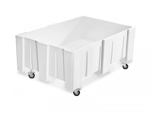 Speidel PE-moutbak 200 liter met rollen, 10103