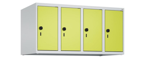 C+P kastopzet Classic PLUS, bovenkast, 7035/0024, veiligheidsdraaigrendel, 500x1000x500mm, 4 vakken, 080090-49 S10010
