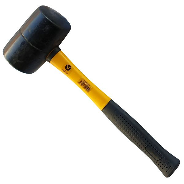 VaGo-Tools rubberen hamer 370 g hamer slaghamer zachte hamer glasvezelsteel, 233-330x1_rv