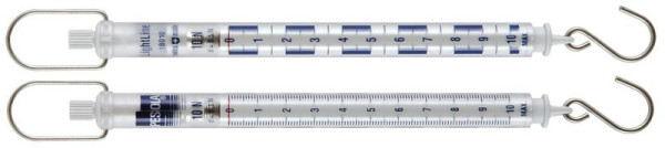 PESOLA spannings-/krachtmeter/veerbalans 10N, verdeling 0,1N, Light Line, donkerblauw, met haak, 18010