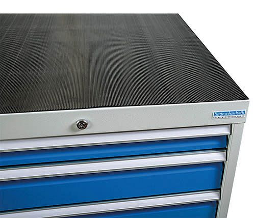 Bedrunka + Hirth gegolfde rubberen pad, oliebestendig, R 36-16, bruikbare lade afmetingen 900 x 400, afmetingen in mm (BxDxH): 980 x 500 x 3, 65.090.530