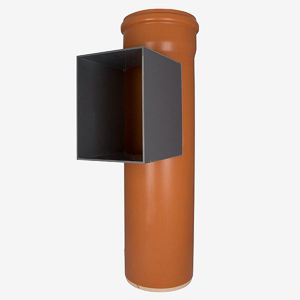 HKW PVC deurgootbuis, rechthoekig, Ø 250 mm, diepte 245 mm, 9112-25