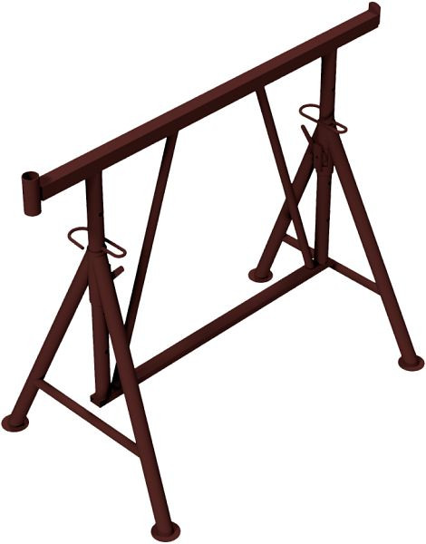 Schake vouwsteigerschraag "Compact S 1200", bruin gelakt, maat 1, hoogte: 0,75 m - 1,30 m, 10121S